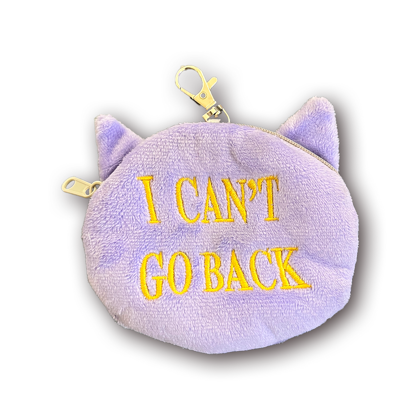 Knowledge Cat Zip Pouch Keychain